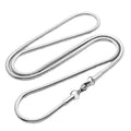 Silver Snake Chain Necklace — For Men 45CM