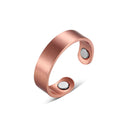 Adjustable Copper Cuff Ring — For Men