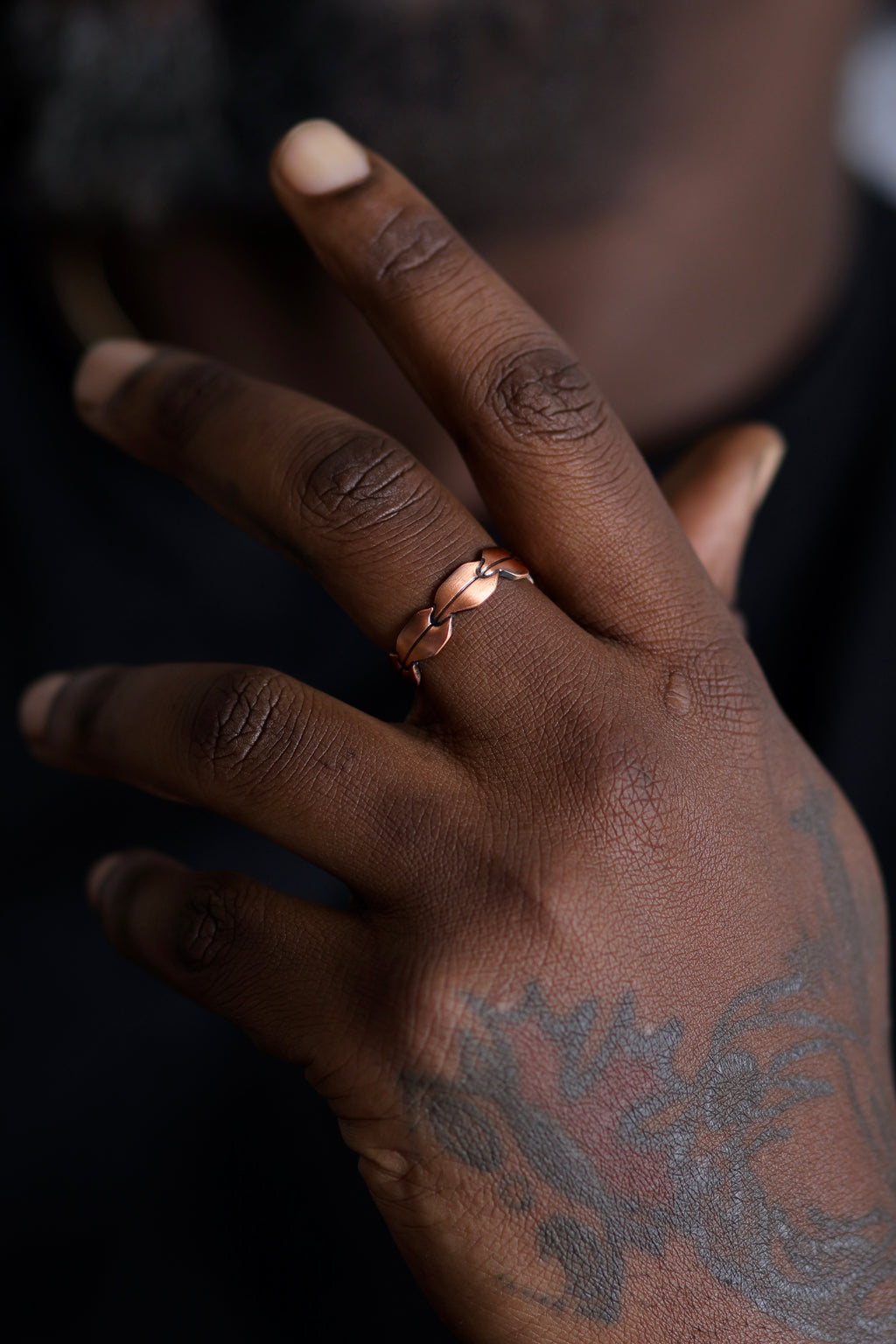 Weave Copper Ring